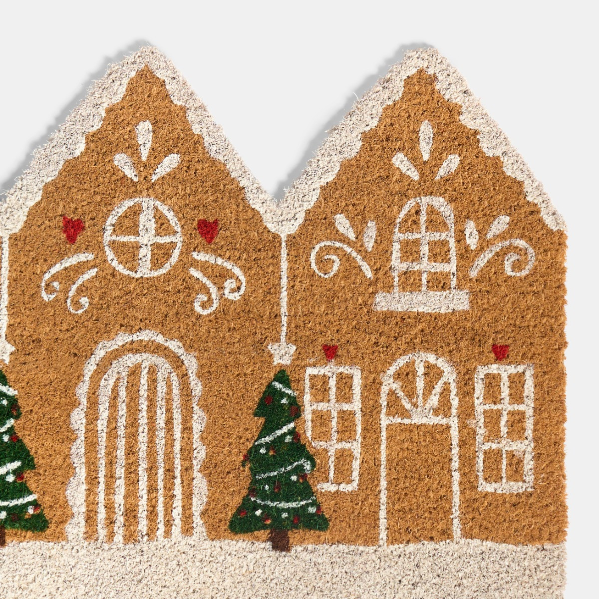 OHS Gingerbread House Coir Mat - Brown >