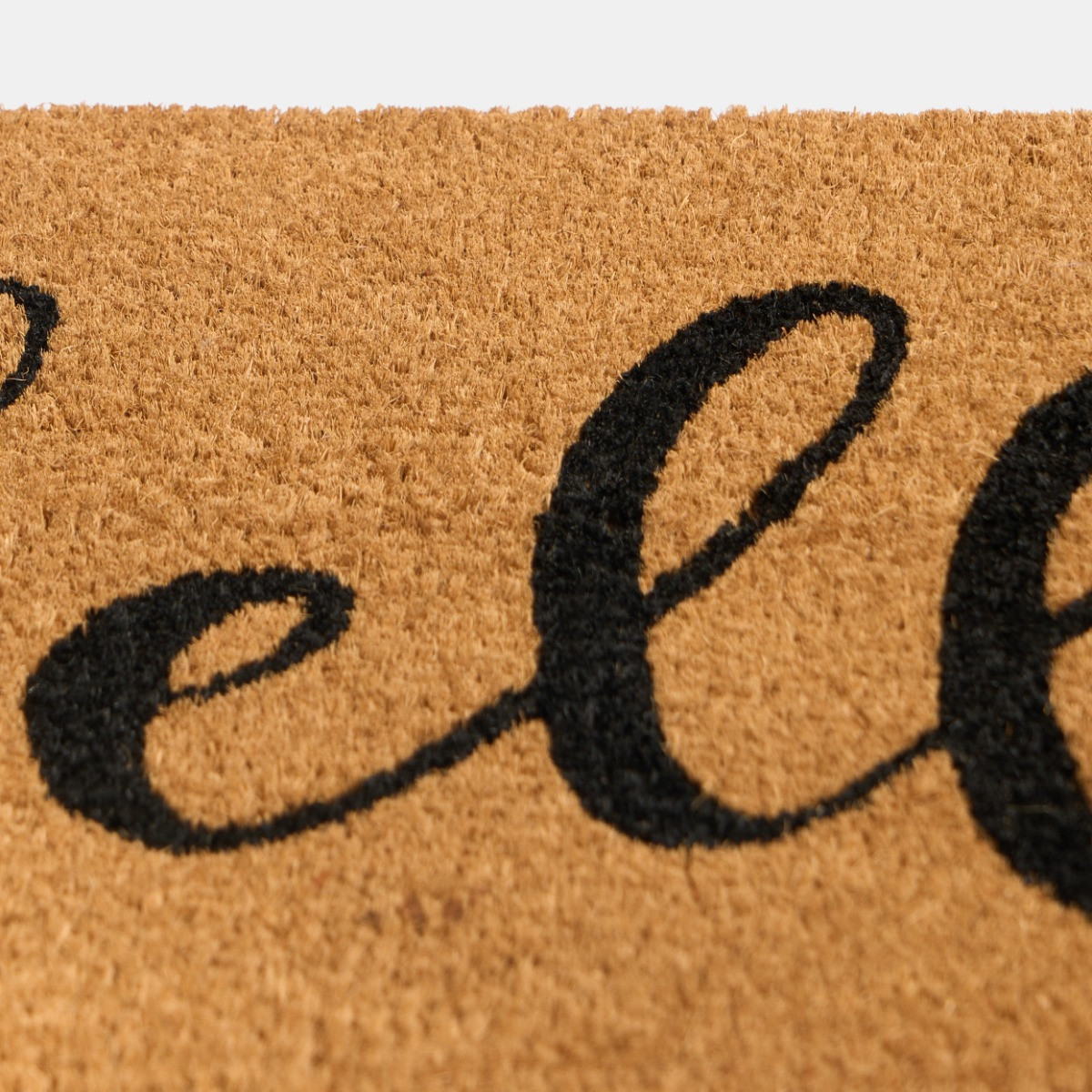 OHS Hello Print Coir Mat - Natural>