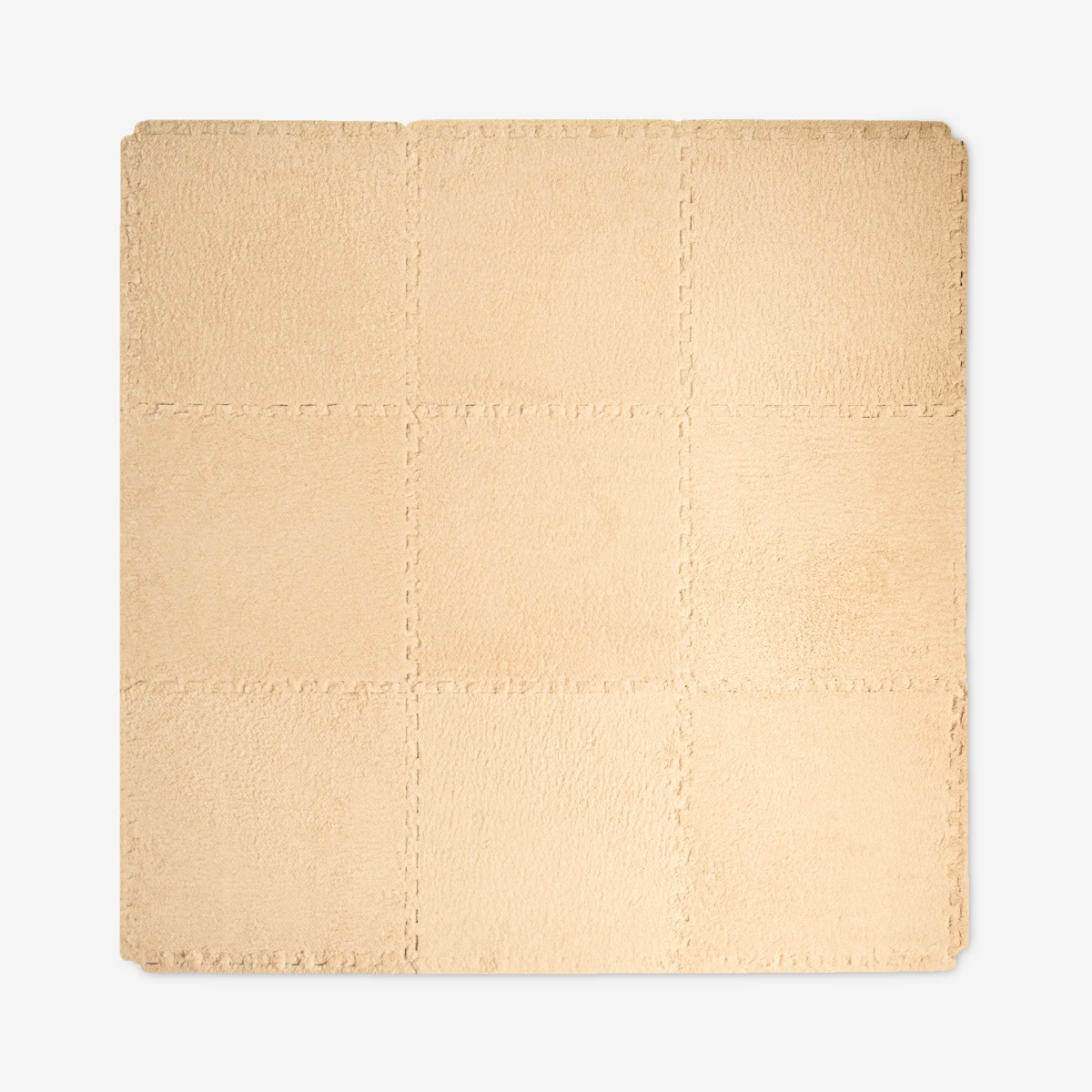 OHS 9 Piece Interlocking Teddy Tiles - Natural>