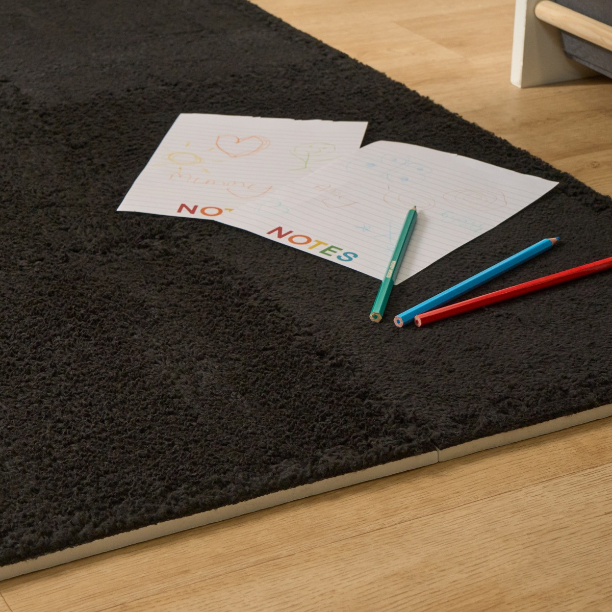 OHS 9 Piece Interlocking Teddy Tiles - Black>