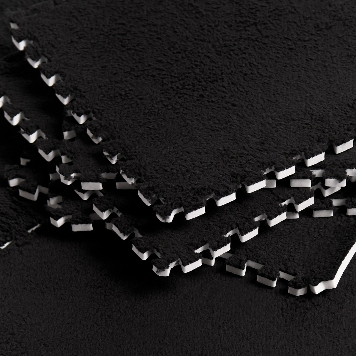 OHS 9 Piece Interlocking Teddy Tiles - Black>