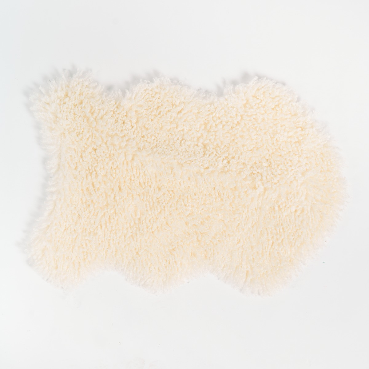 OHS Sofia Faux Fur Rug - Cream>