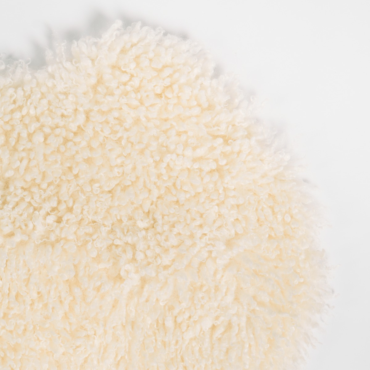OHS Sofia Faux Fur Rug - Cream>