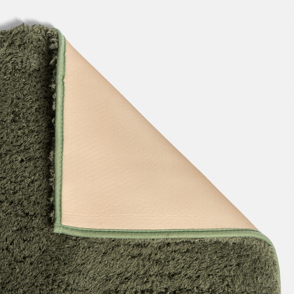 OHS Cosy Teddy Rug, Woodland Green - 120 x 170cm>