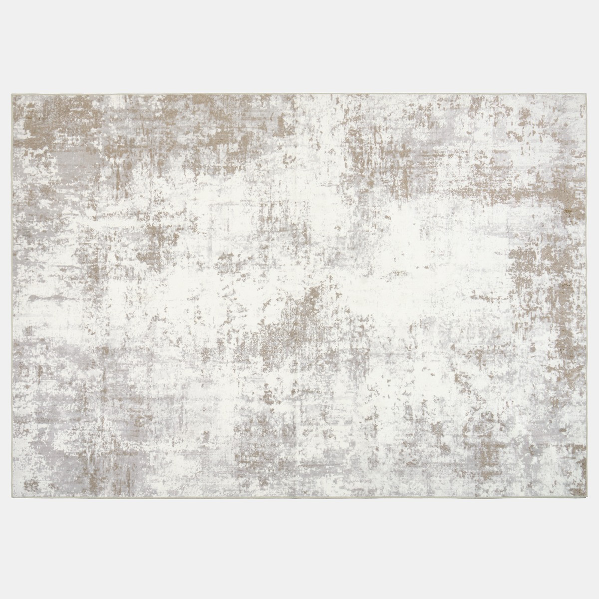 OHS Washable Abstract Printed Rug - Natural>