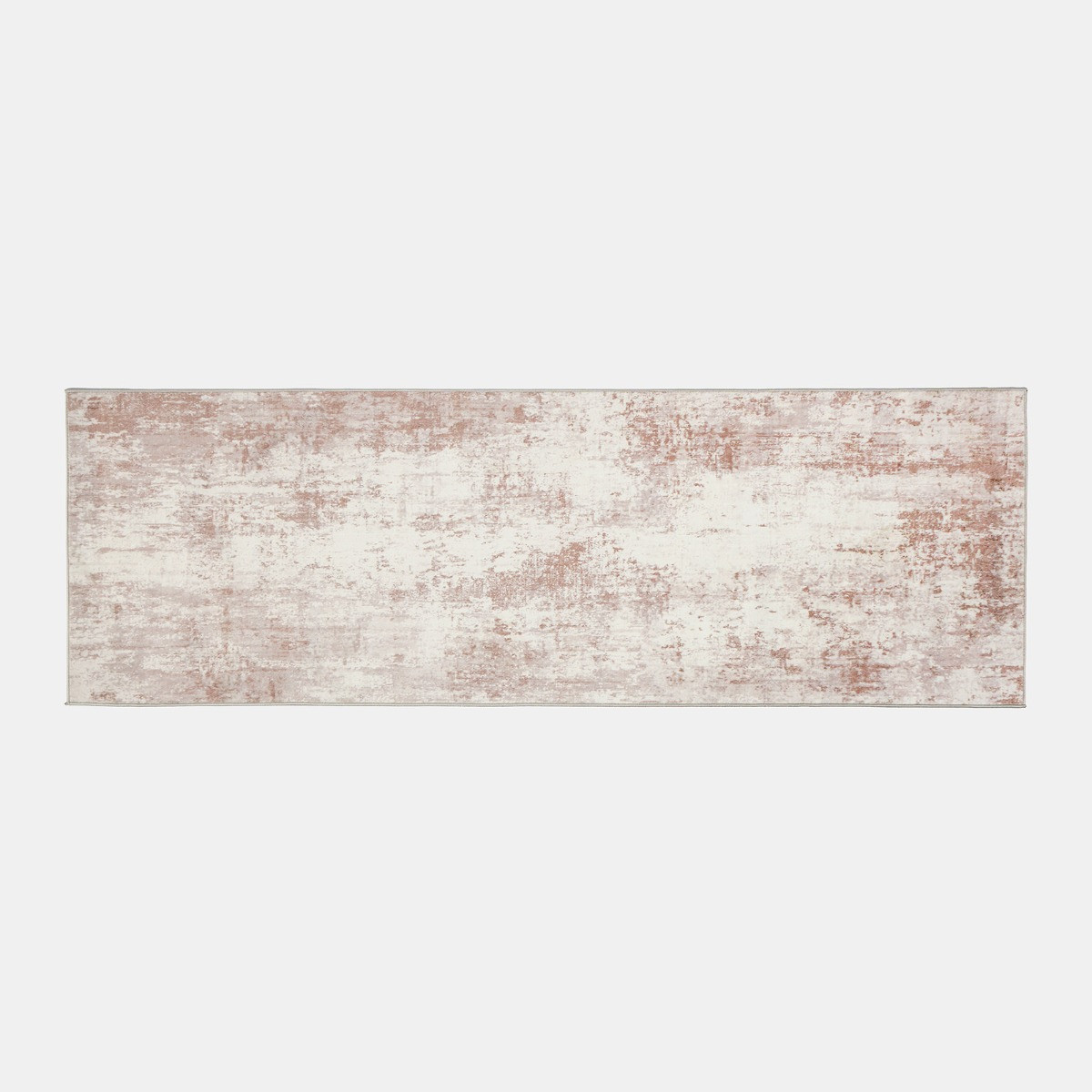 OHS Washable Abstract Printed Runner - Natural>