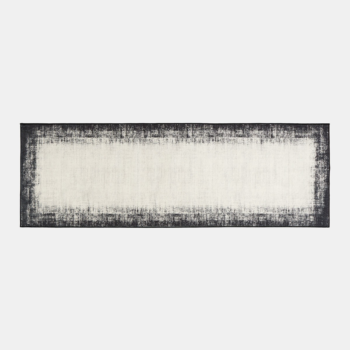 OHS Washable Abstract Printed Runner - Monochrome>
