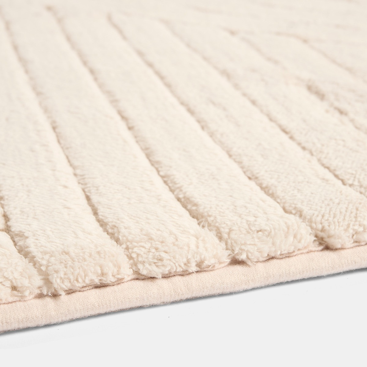 OHS Tufted Geometric Rug, Stone - 80 x 150cm>