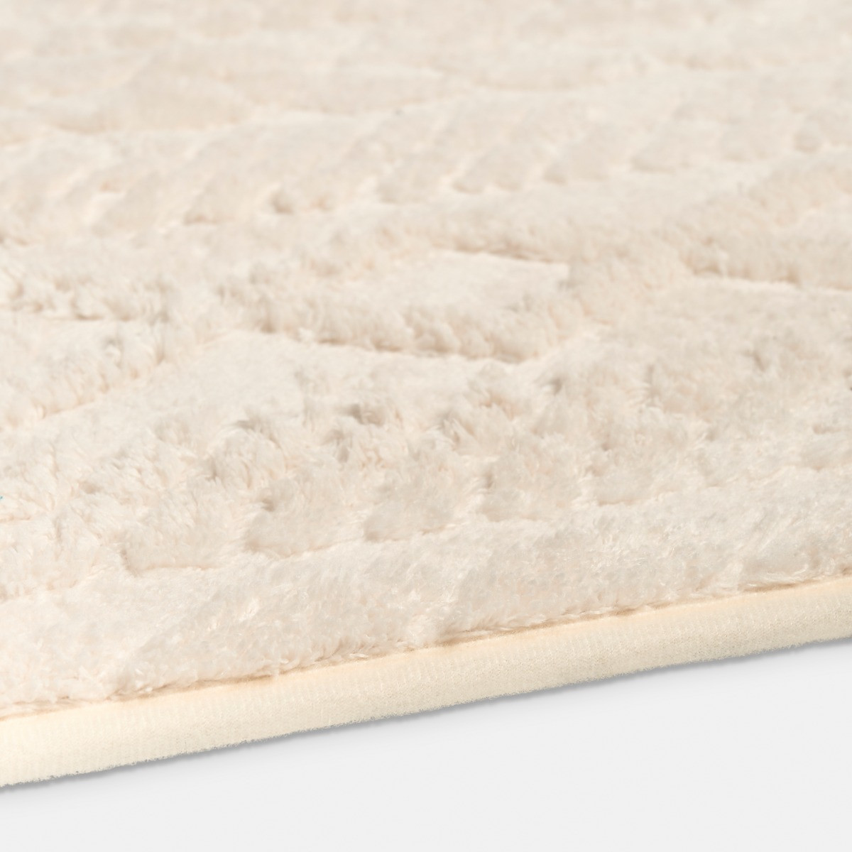 OHS Jacquard Cable Knit Rug, Cream - 160 x 230cm>