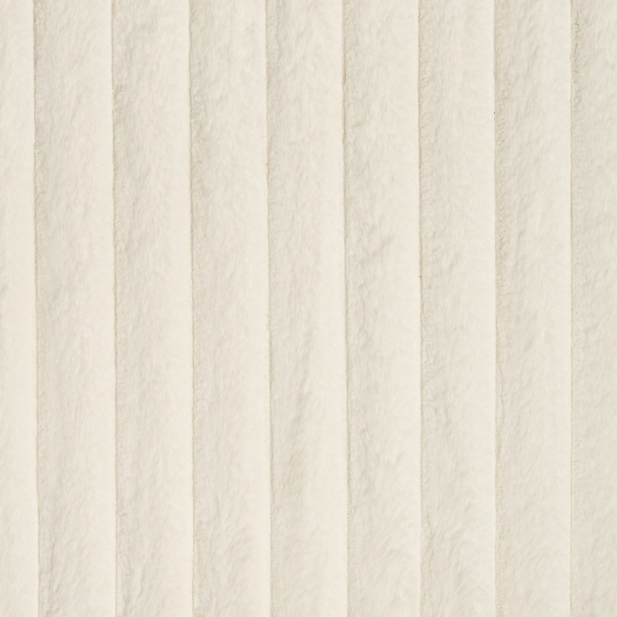 OHS Faux Fur Ribbed Rug, Cream - 160 x 230cm>