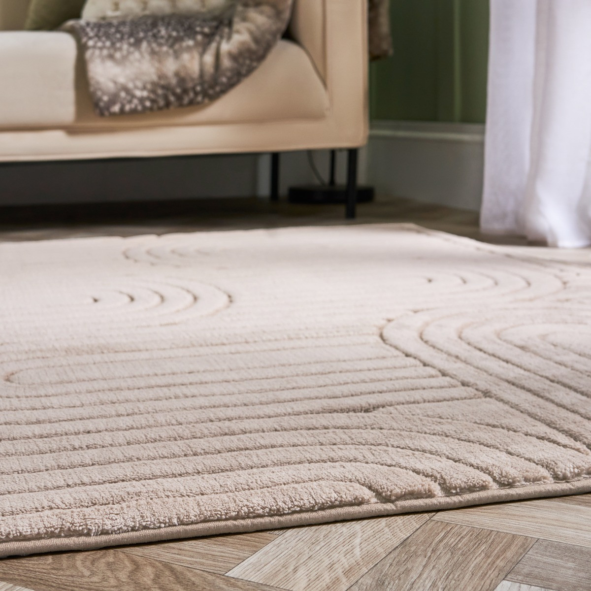 OHS Tufted Arches Rug - Mink, 80 x 150cm>