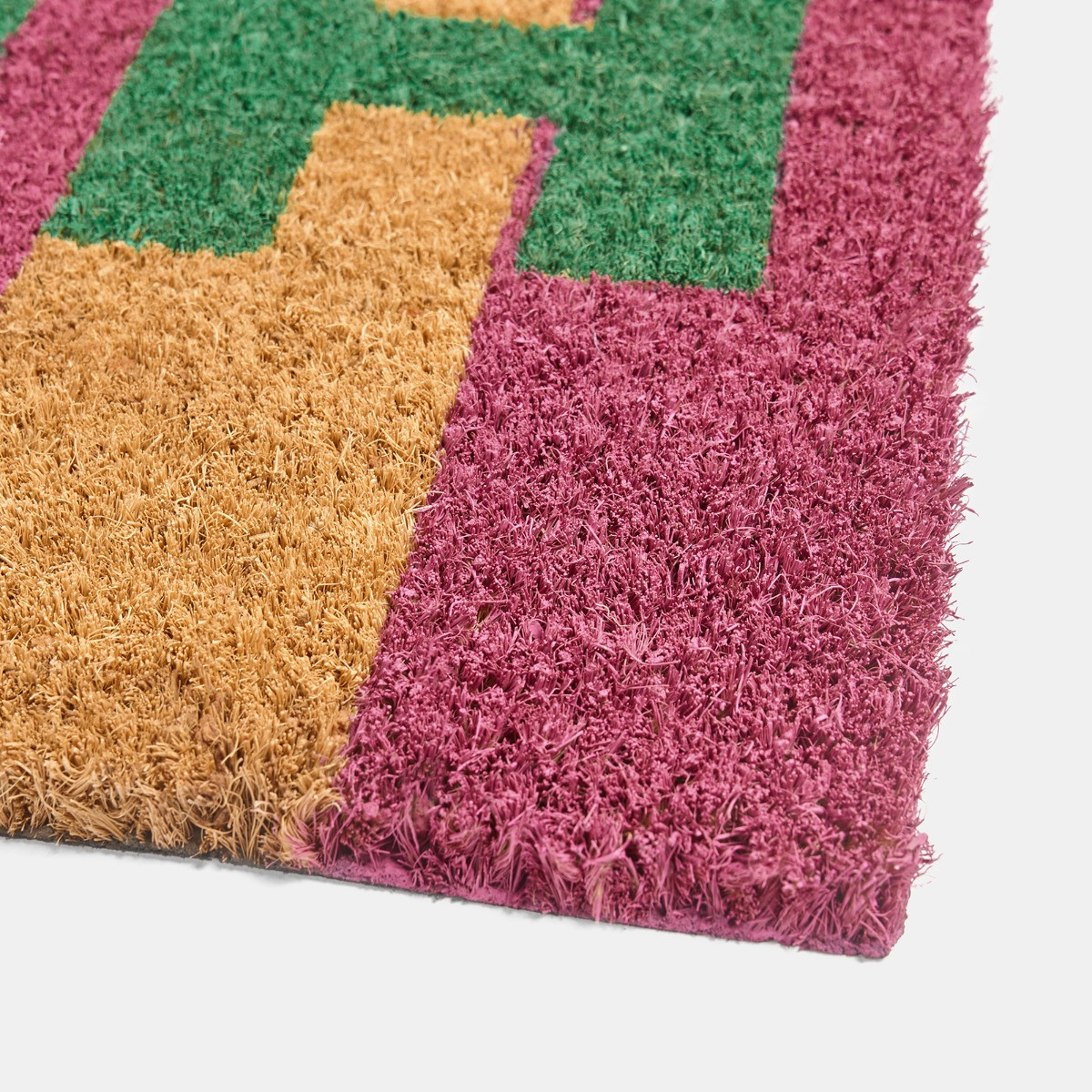 OHS Hello Goodbye Print Coir Mat - Multi>