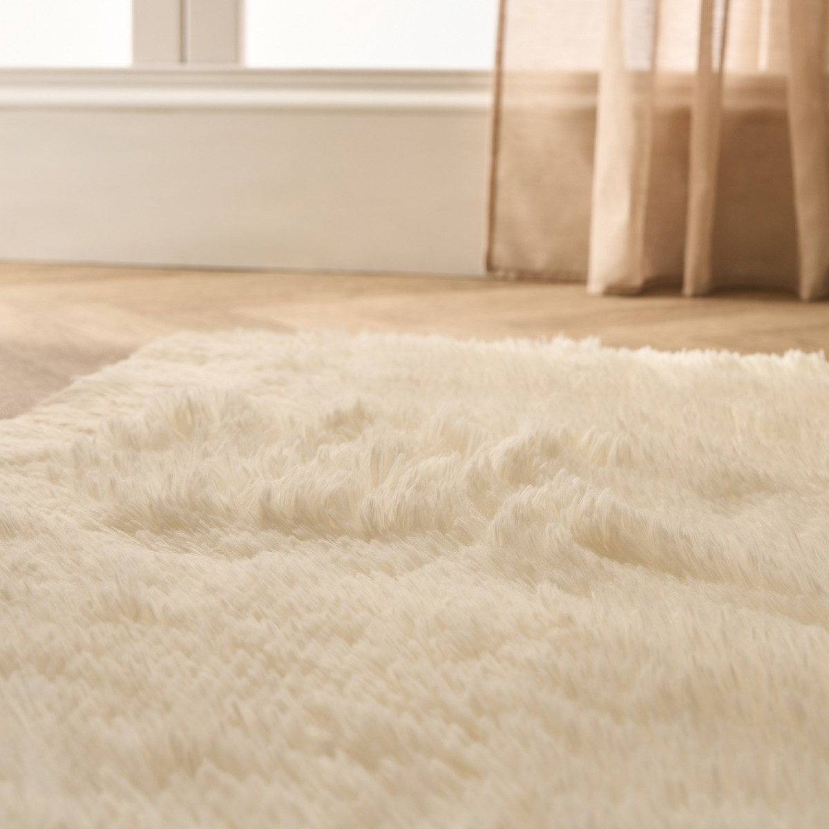 OHS Soft Fluffy Runner - Cream>