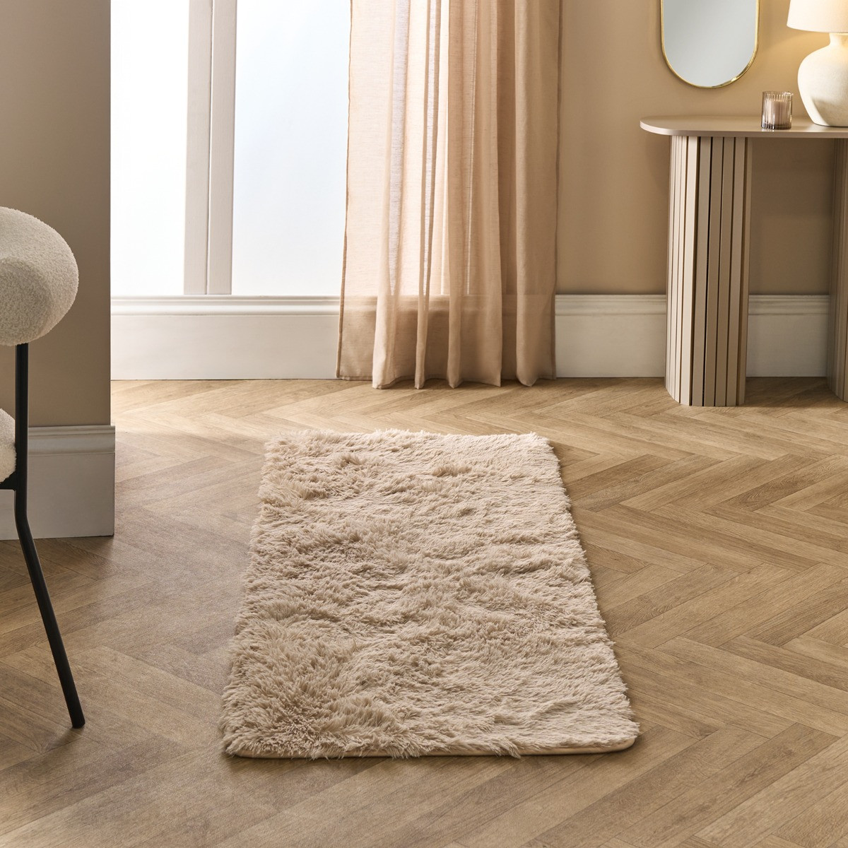 OHS Soft Fluffy Runner - Stone>