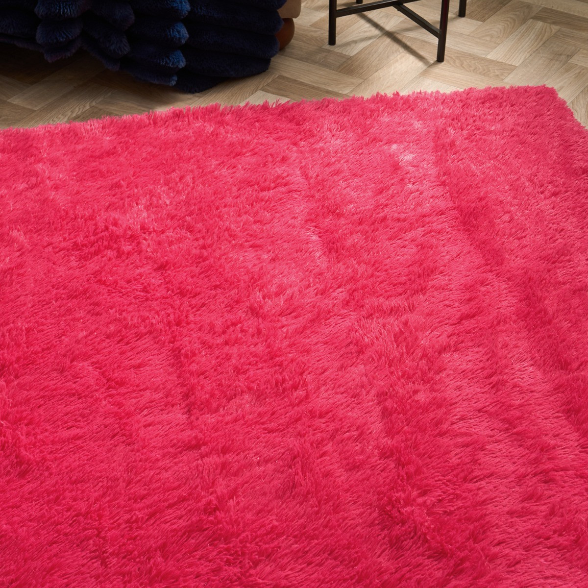 OHS Soft Fluffy Rug, Hot Pink - 160 x 230cm>