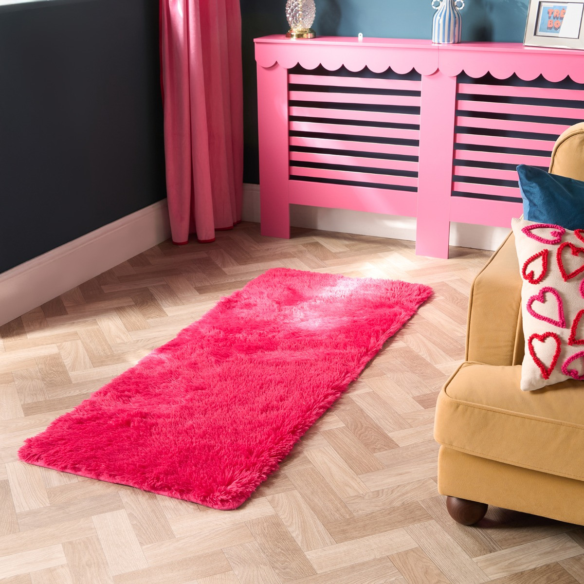OHS Soft Fluffy Runner - Hot Pink>