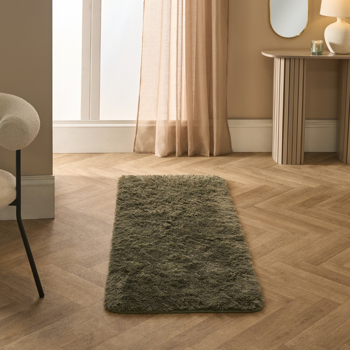 OHS Soft Fluffy Runner - Woodland Green>