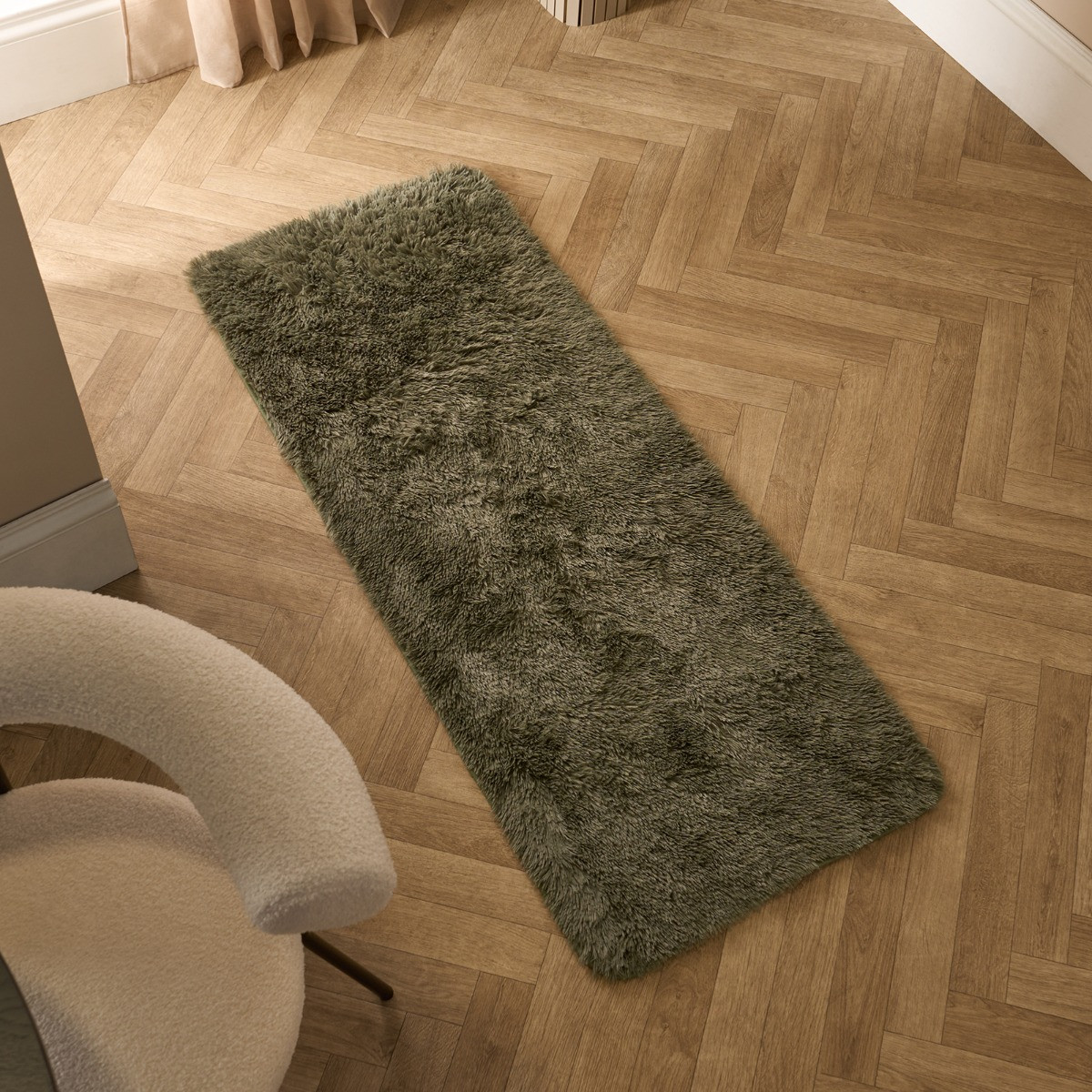 OHS Soft Fluffy Runner - Woodland Green>