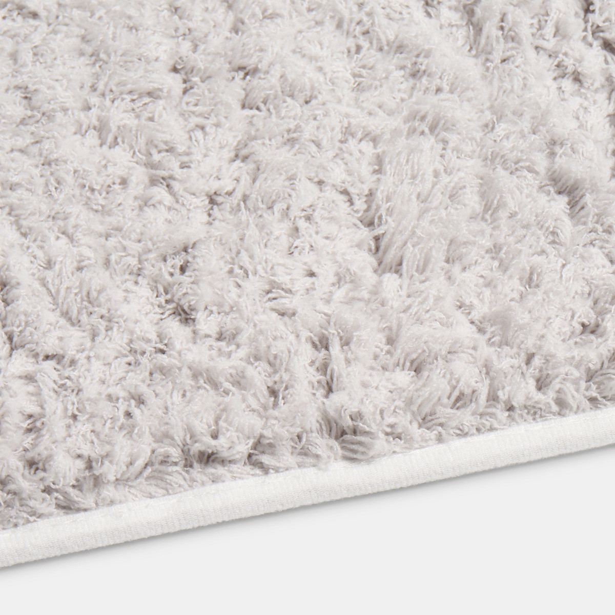 OHS Cosy Teddy Rug, Silver - 80 x 150cm>