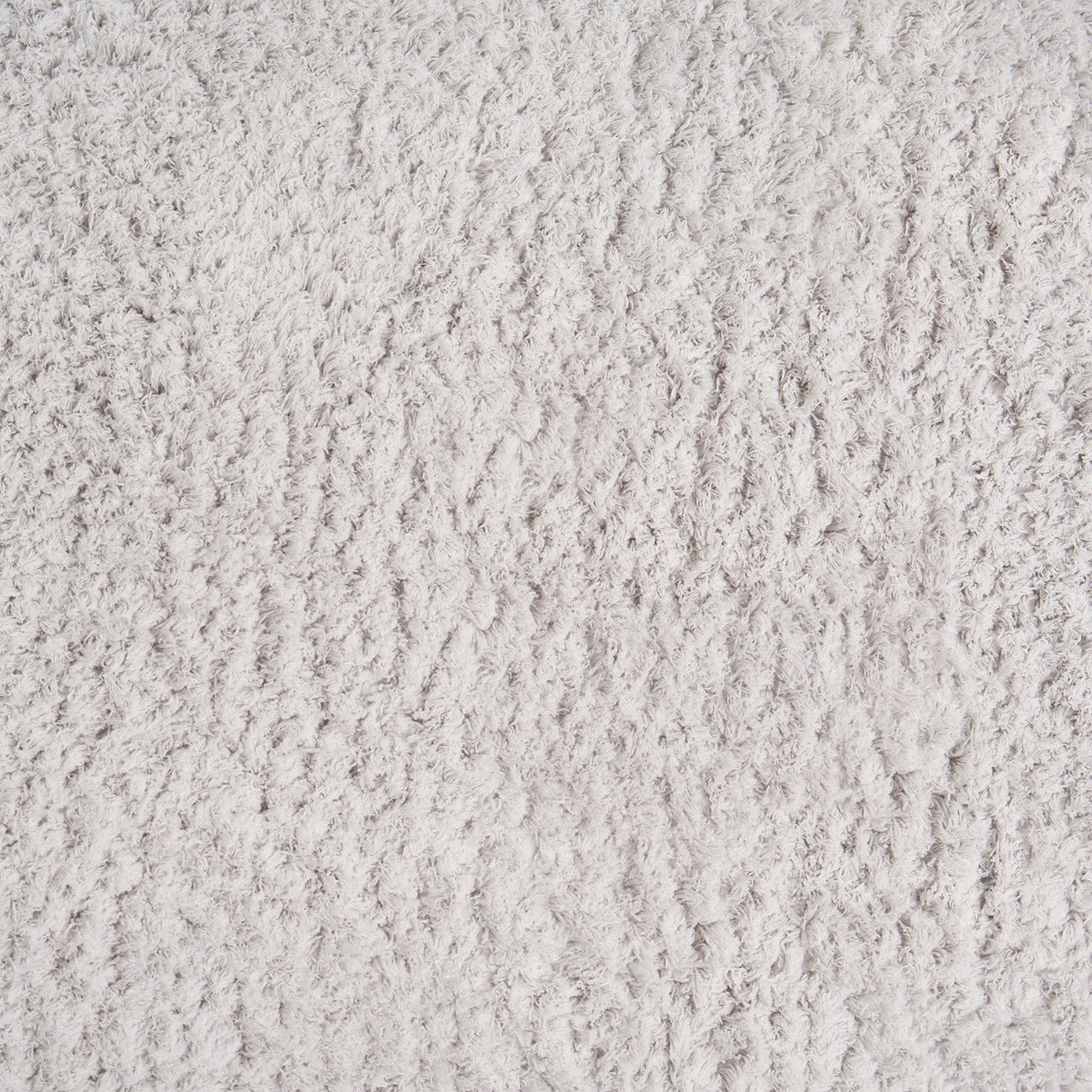 OHS Cosy Teddy Rug, Silver - 80 x 150cm>