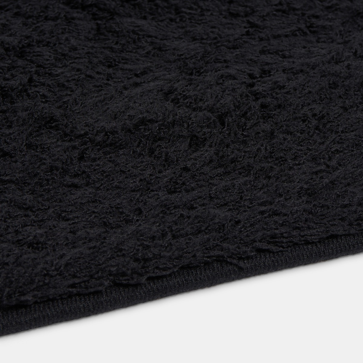 OHS Cosy Teddy Rug - Black>