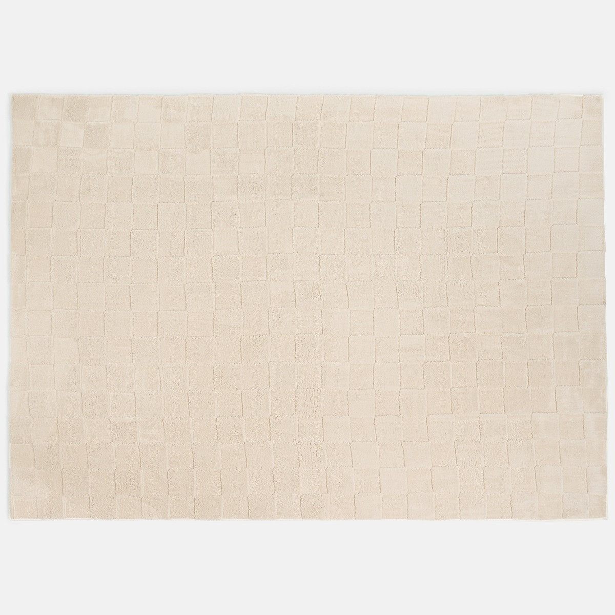 OHS Checker Board Rug, Stone - 120 x 170cm>