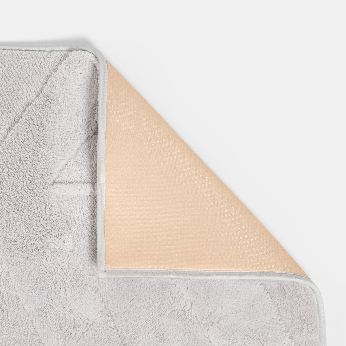 OHS Chevron Carved Rug - Grey>