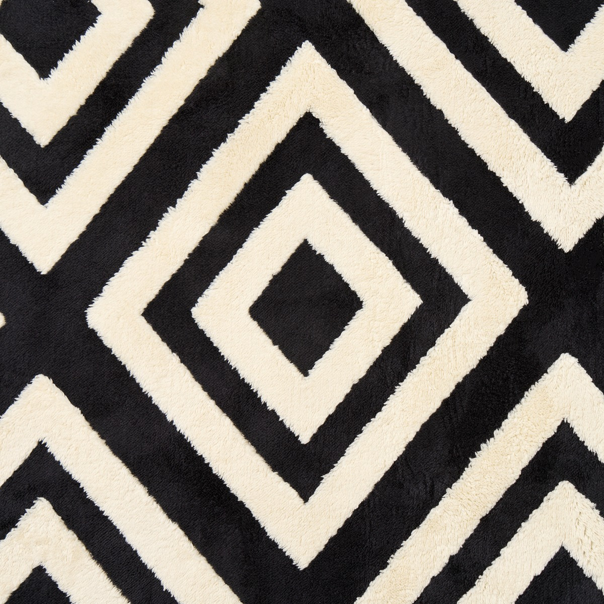OHS Contrast Tufted Geo Rug, Monochrome - 120 x 170cm>