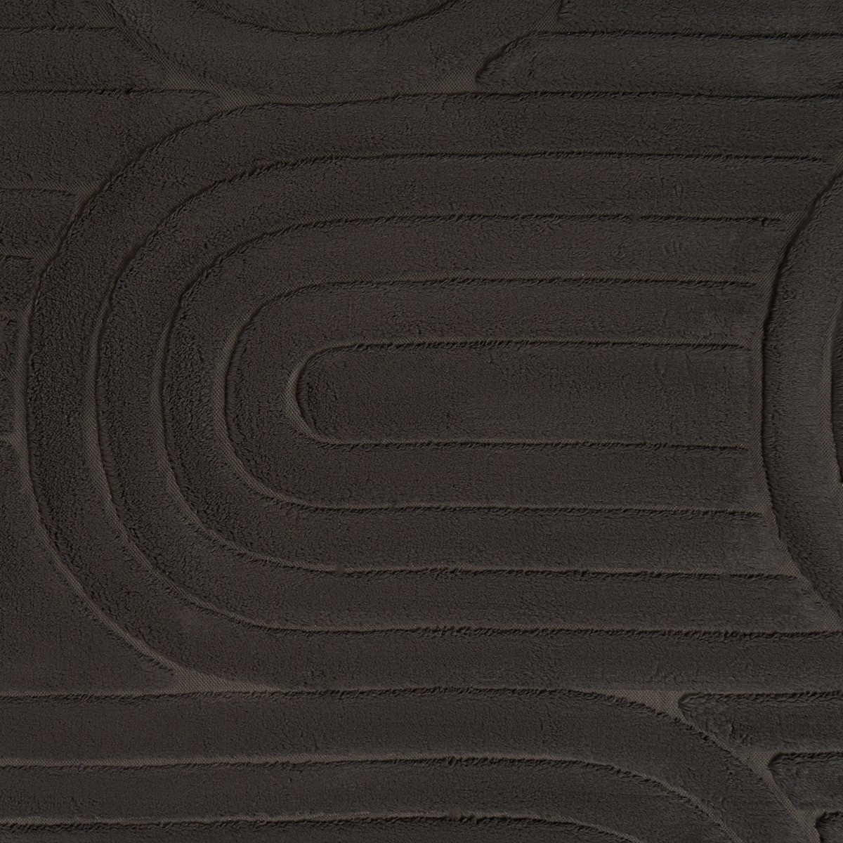 OHS Tufted Arches Rug, Black - 120 x 170cm>