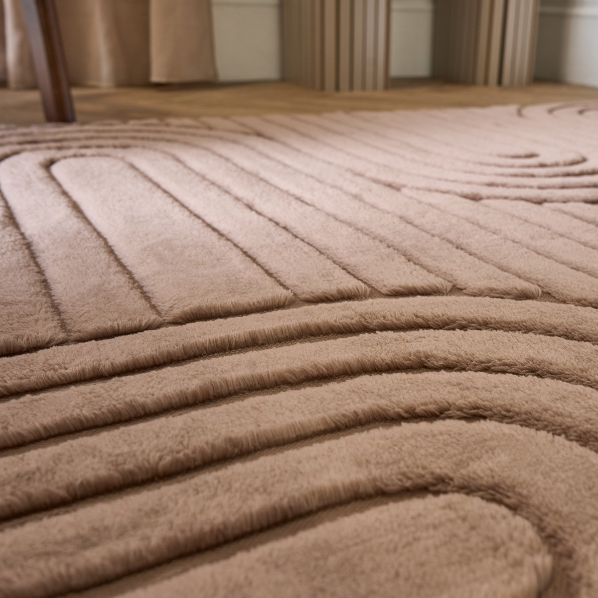 OHS Tufted Arches Rug, Mocha - 80 x 150cm>