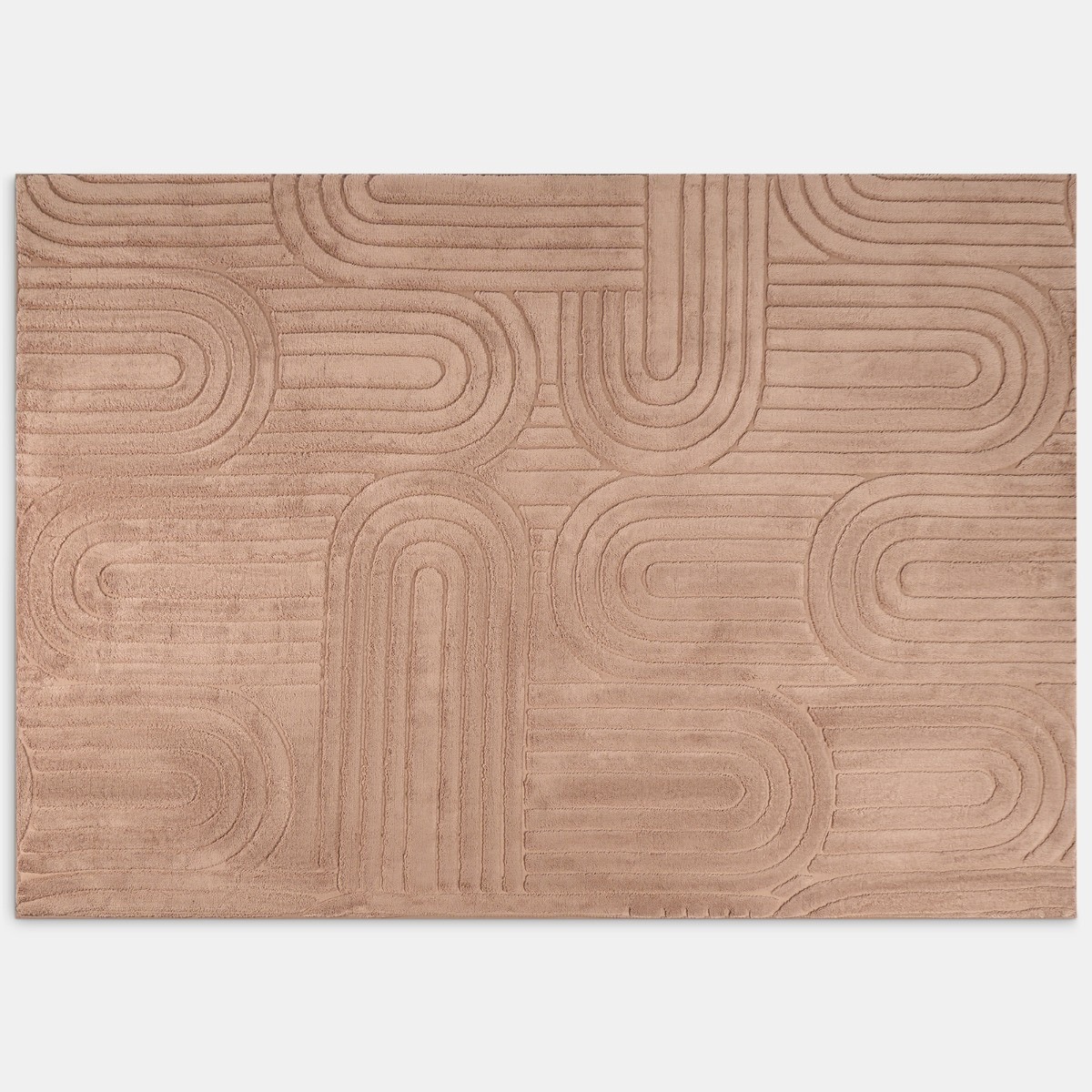 OHS Tufted Arches Rug - Mocha>