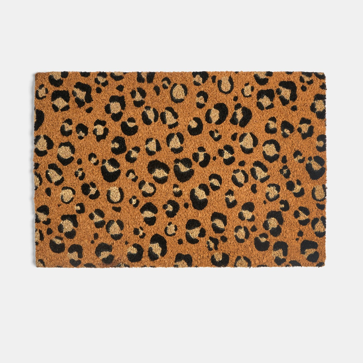 OHS Leopard Print Coir Mat - Natural>