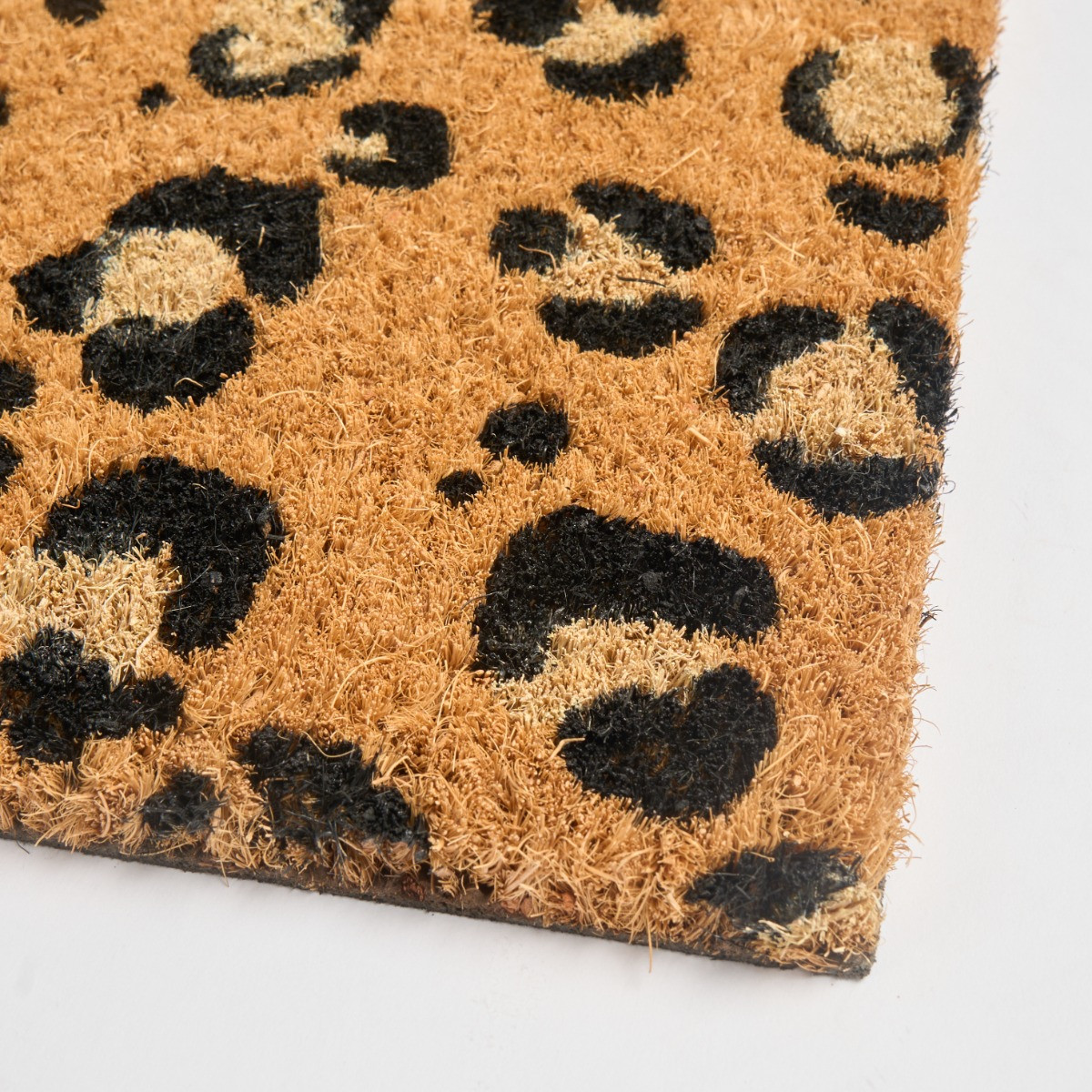 OHS Leopard Print Coir Mat - Natural>