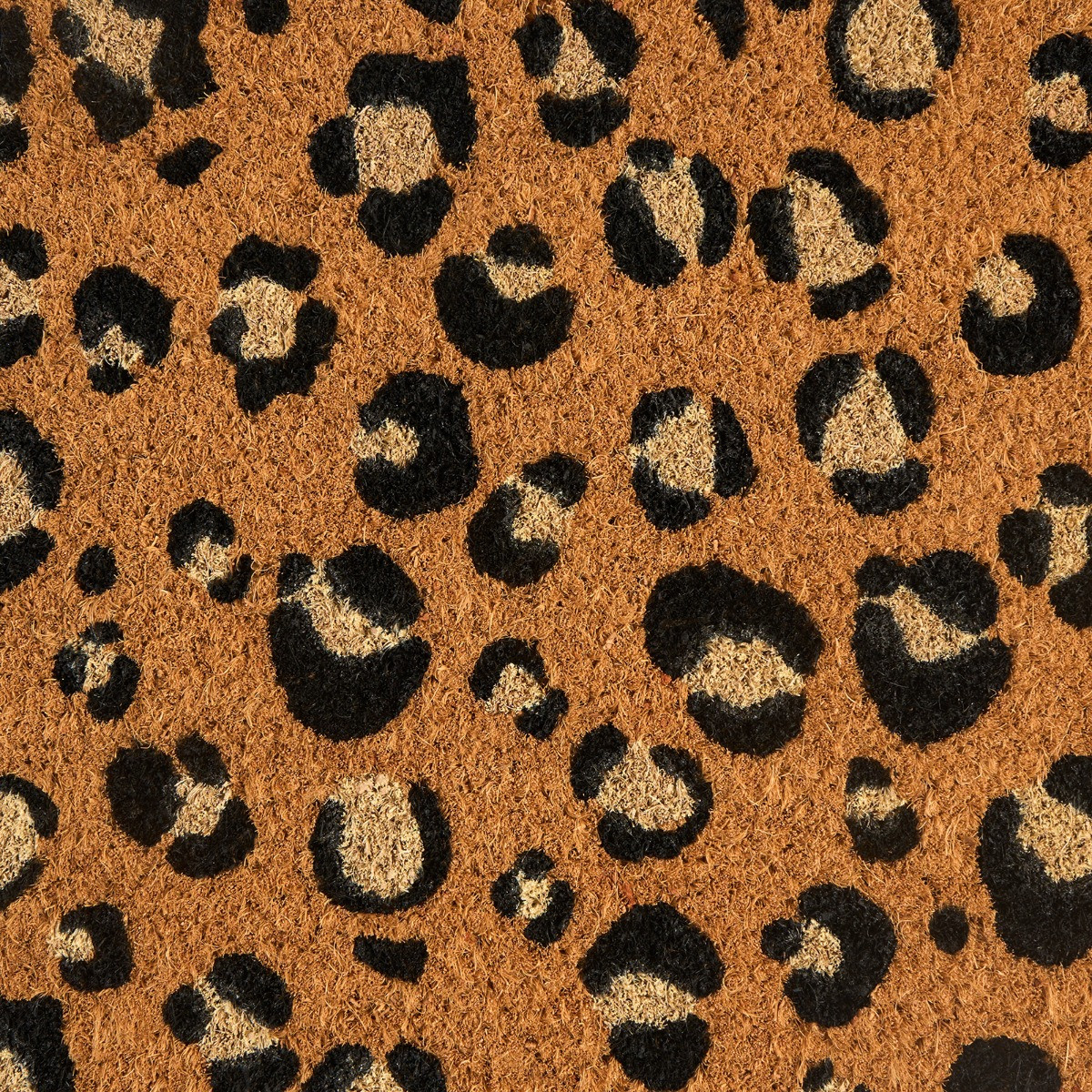 OHS Leopard Print Coir Mat - Natural>