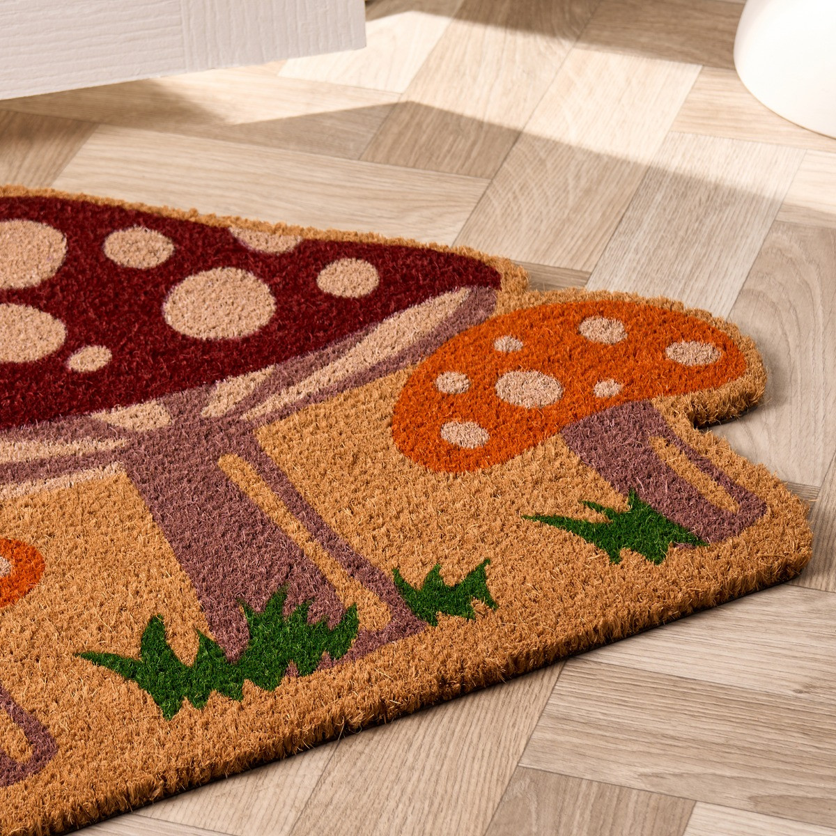 OHS Mushroom Shaped Coir Mat - Natural>