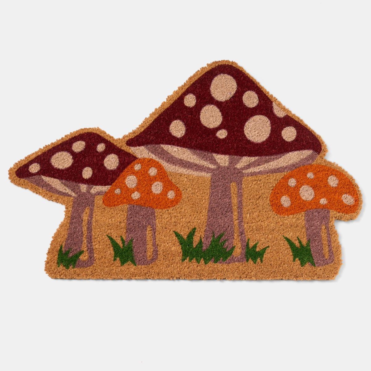 OHS Mushroom Shaped Coir Mat - Natural>
