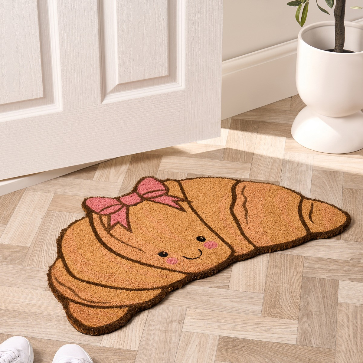 OHS Bow Croissant Shaped Coir Mat - Natural>
