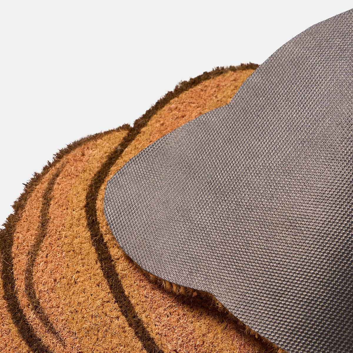OHS Bow Croissant Shaped Coir Mat - Natural>