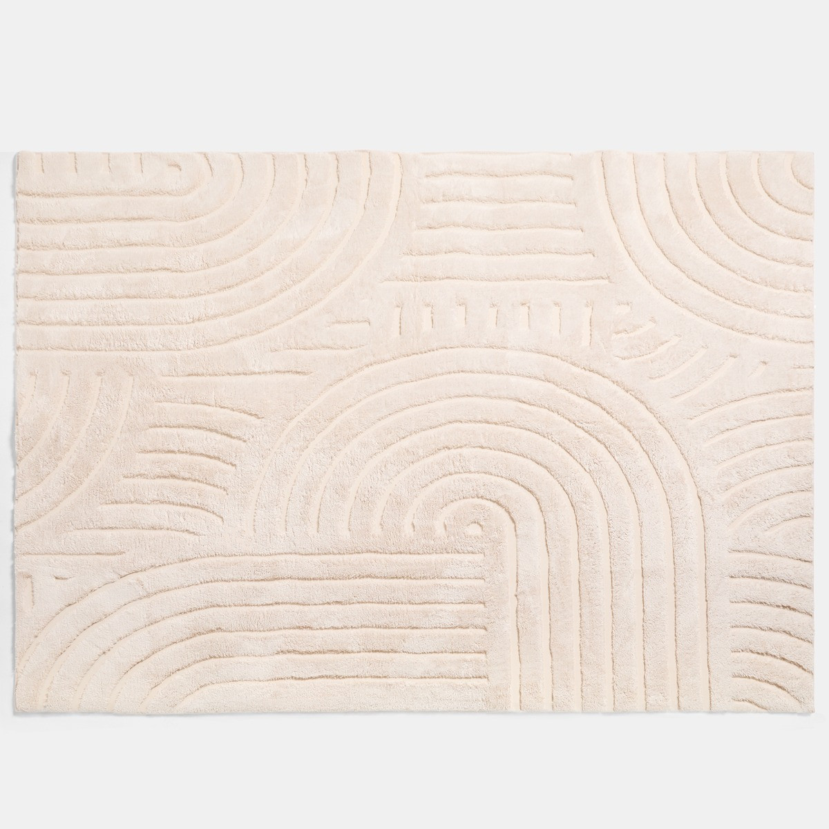 OHS Contemporary Tufted Arches Rug - Stone>