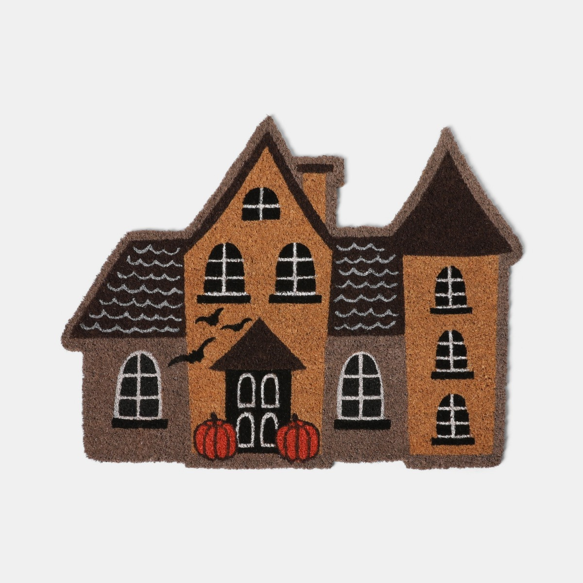 OHS Haunted House Coir Mat - Brown>
