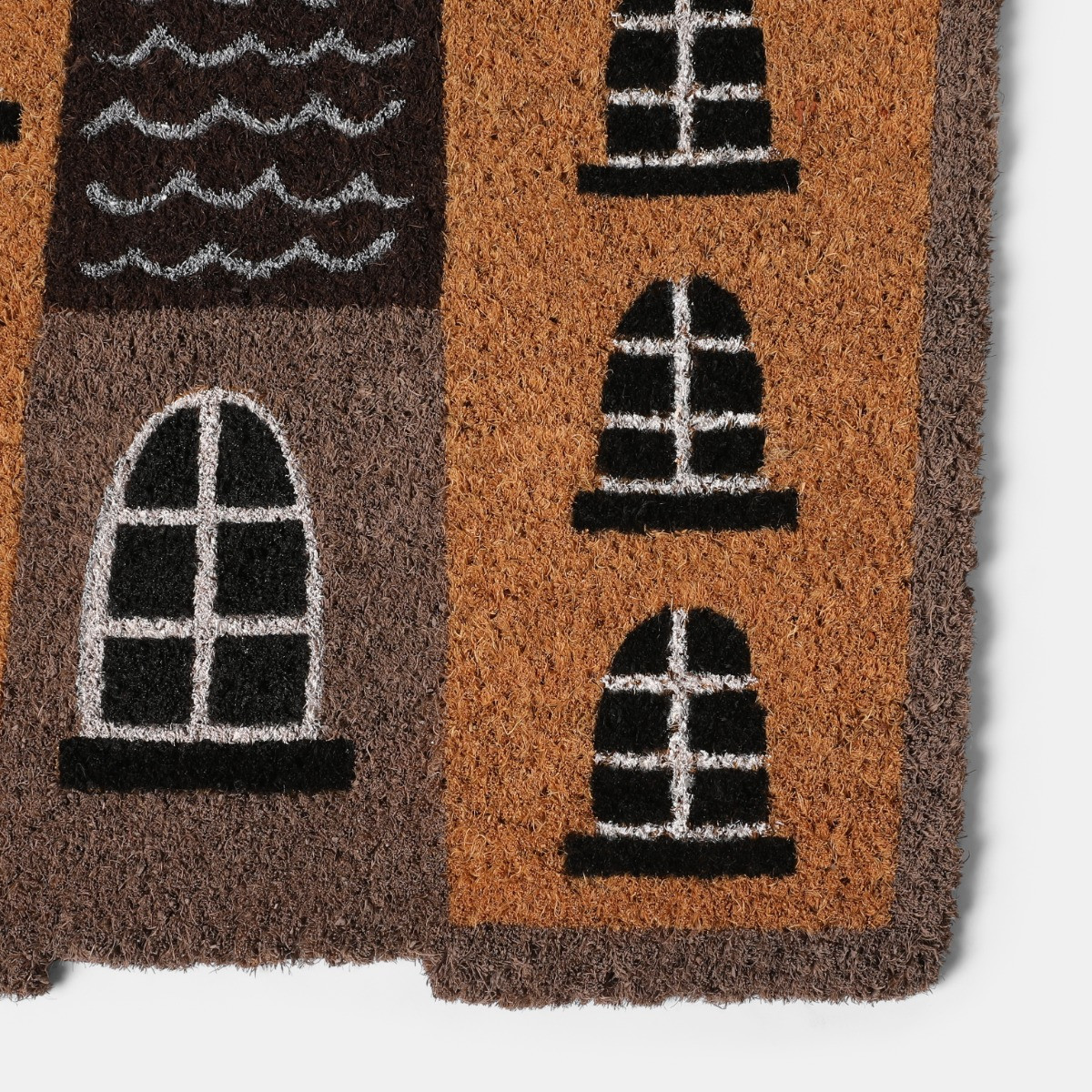 OHS Haunted House Coir Mat - Brown>