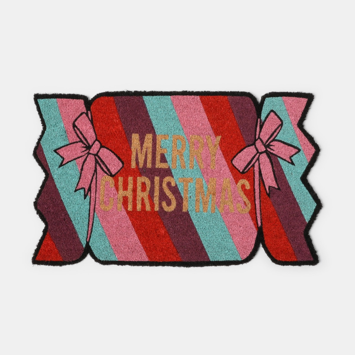 OHS Christmas Cracker Coir Mat - Multi>