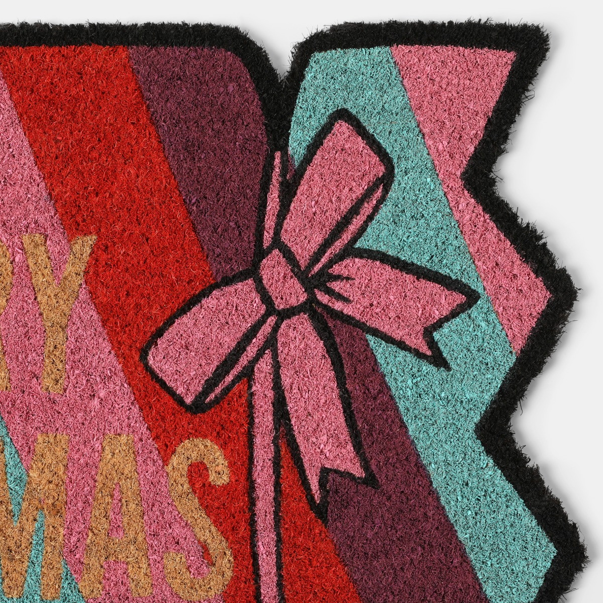 OHS Christmas Cracker Coir Mat - Multi>