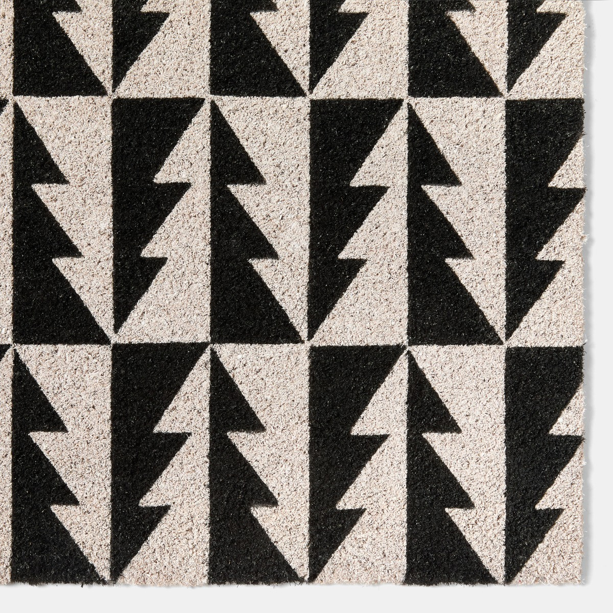 OHS Contrast Tree Coir Mat - Monochrome>