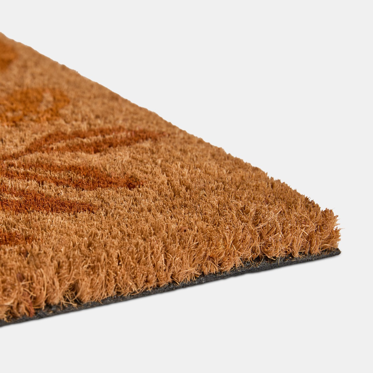 OHS Come In, Get Cosy Printed Runner Coir Mat - Brown>