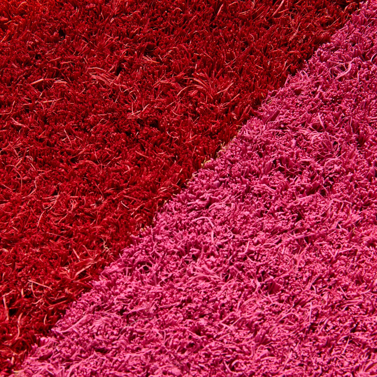 OHS Be Mine Slogan Heart Shaped Coir Mat - Red/Pink>
