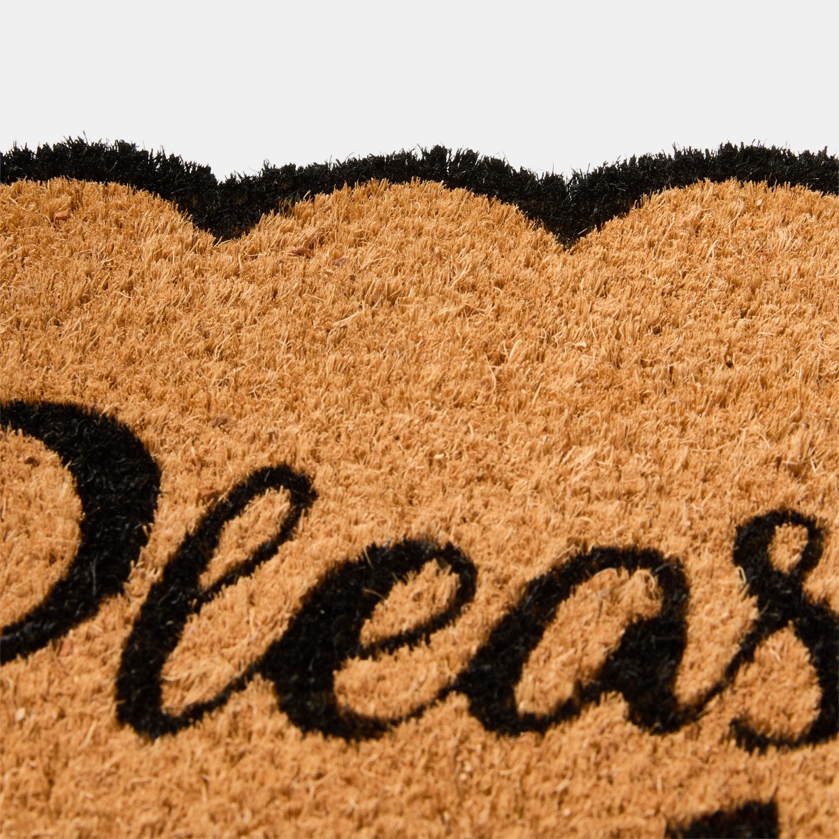 OHS Please Hide Packages Print Coir Mat - Brown/Black>