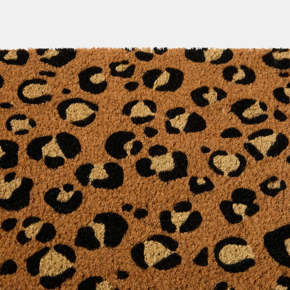 OHS Leopard Printed Runner Coir Mat - Monochrome>