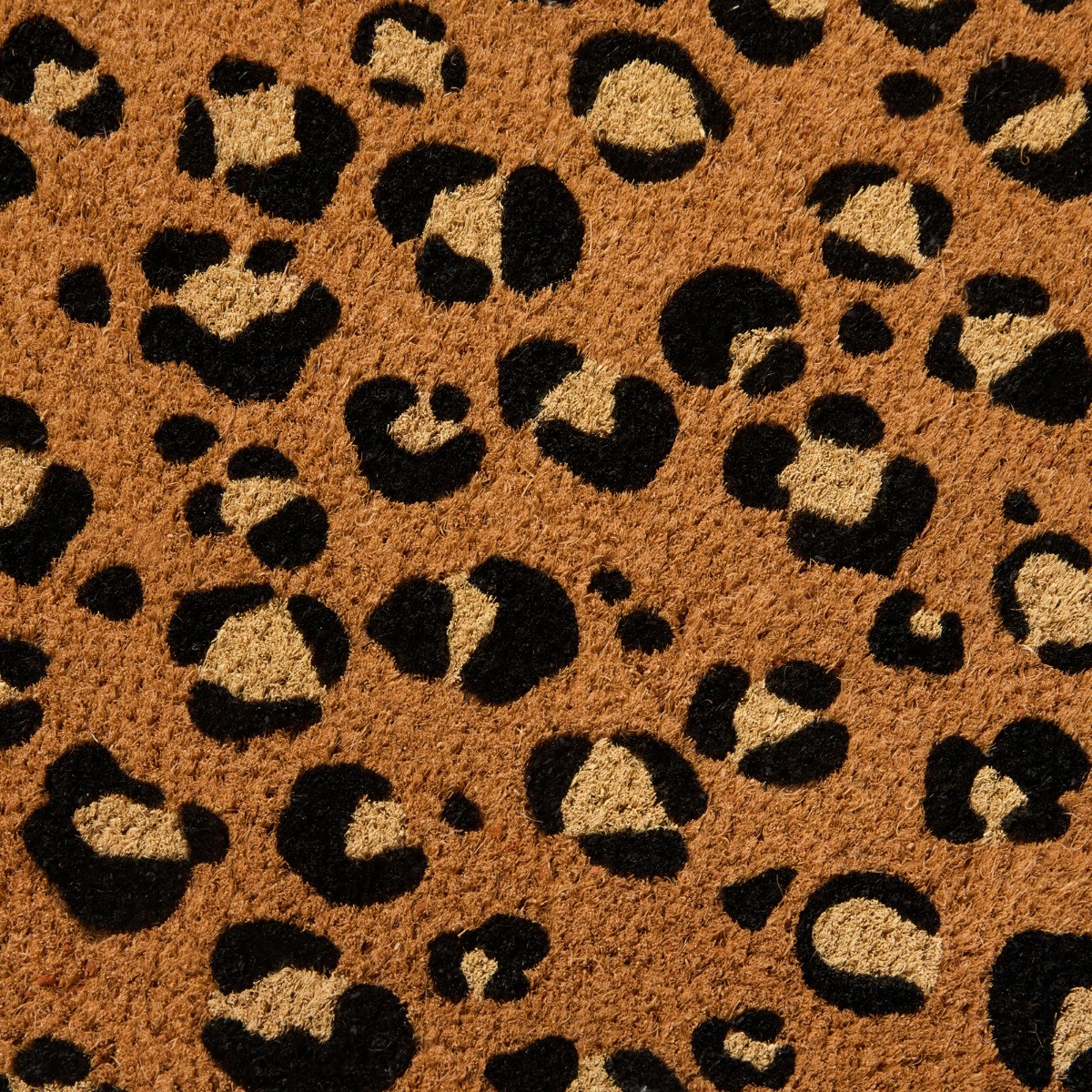 OHS Leopard Printed Runner Coir Mat - Monochrome>