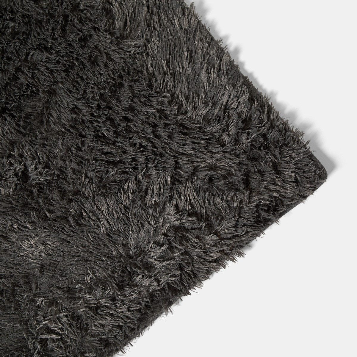 OHS Soft Fluffy Floor Rug - Charcoal>